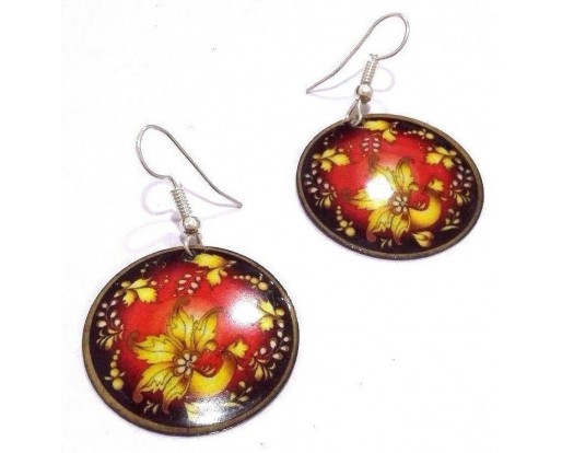 FLORAL - Contemporary Women Earrings Jewelry Hook Drop Dangle Fashion Gift N23